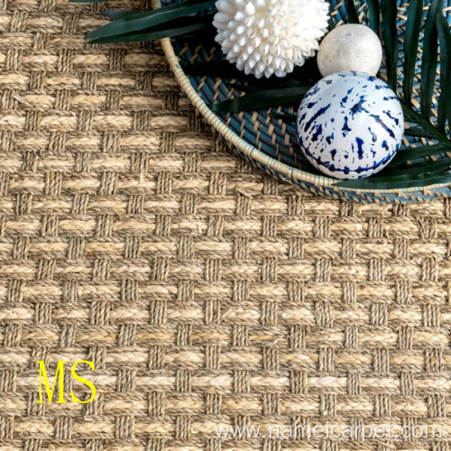 Natural fiber seagrass carpets flooring roll wallpaper